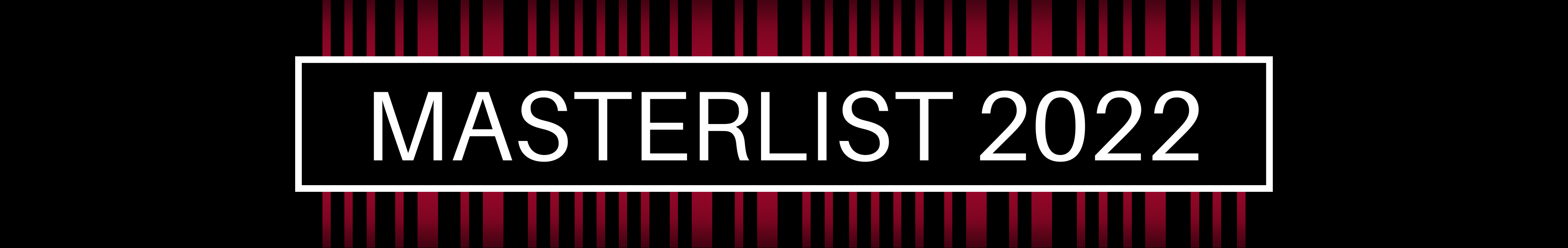 Masterlist 2022 Masterlist 2022